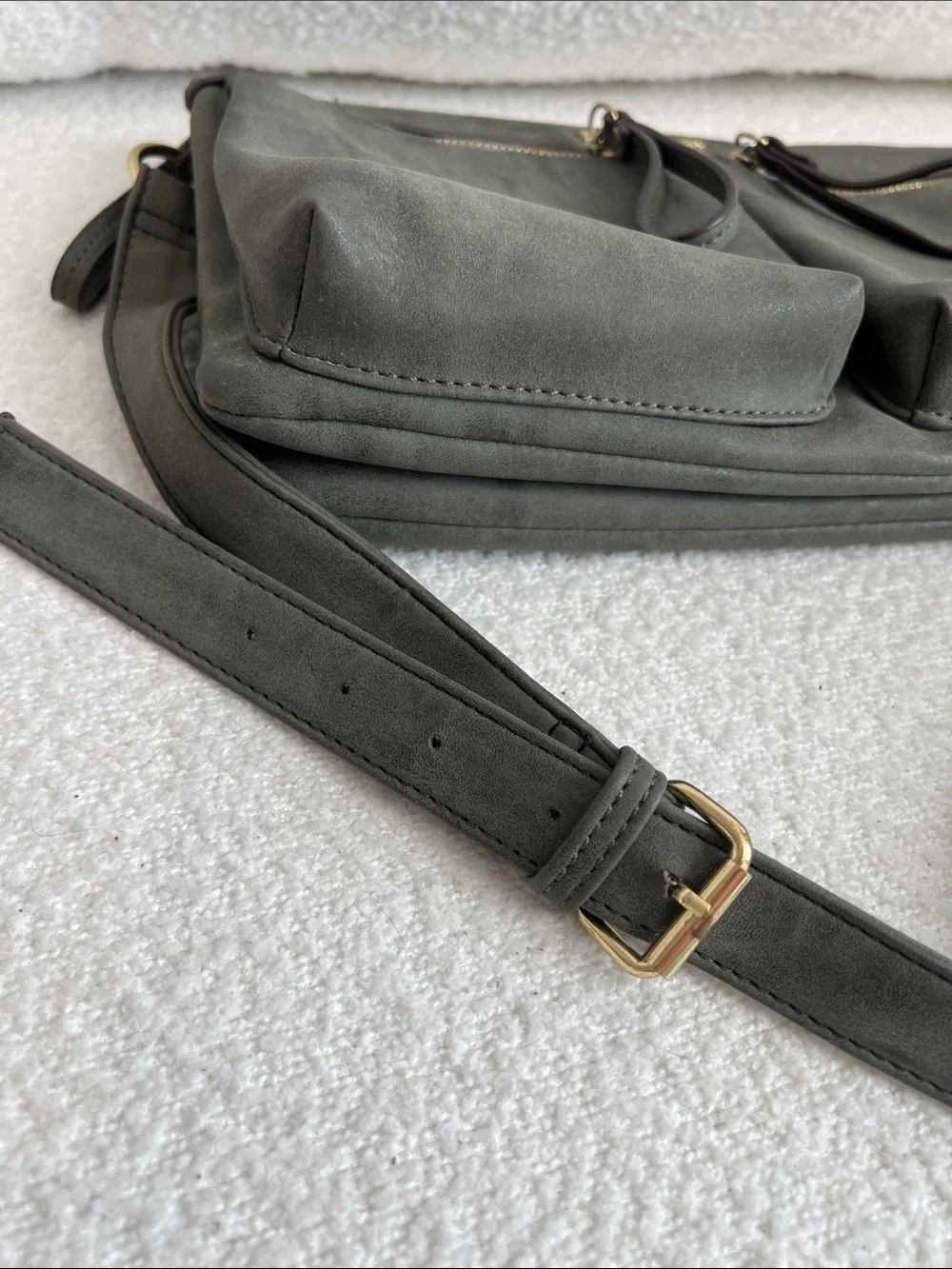 Franco Sarto olive suede
